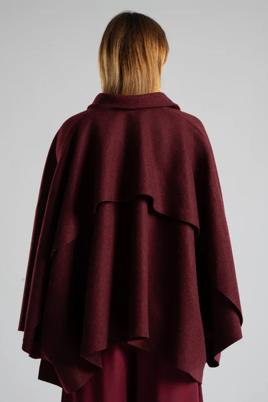 Poncho Asymmetrical Buttons