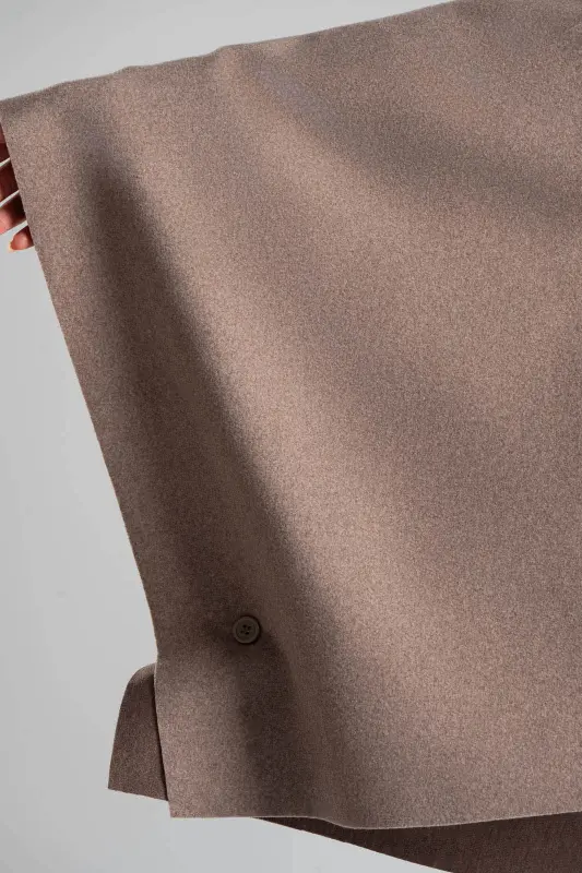 Poncho Asymmetrical Buttons