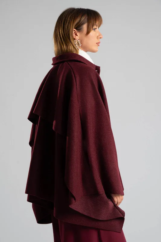 Poncho Asymmetrical Buttons