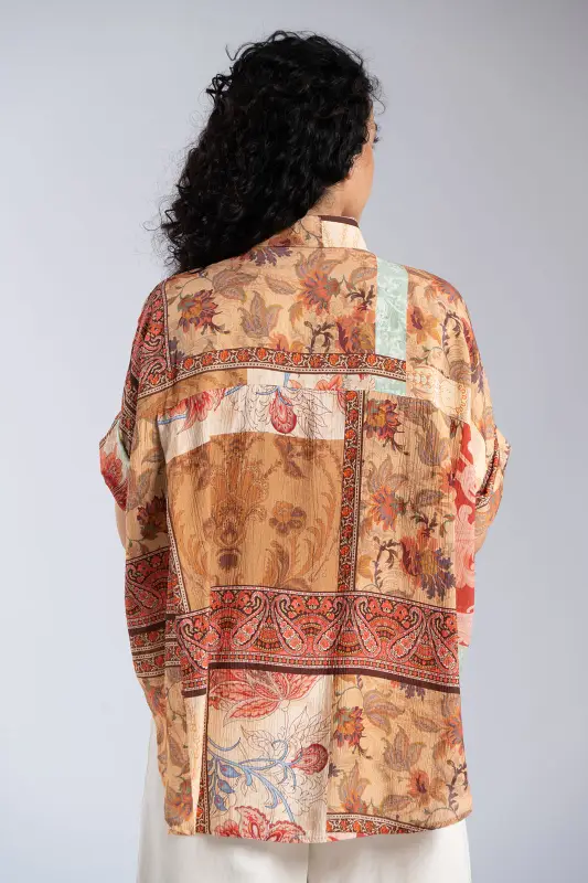 Πουκαμίσα Εμπριμέ Oversized