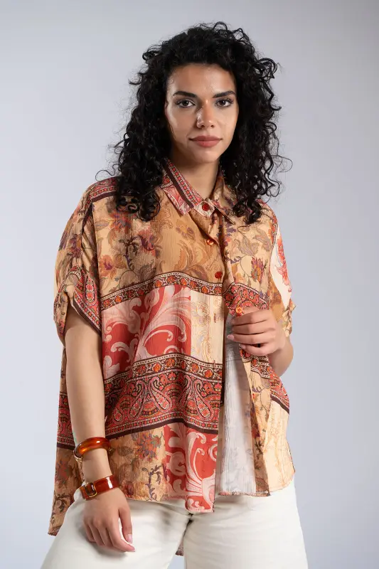 Oversized Embroidered Shirt 