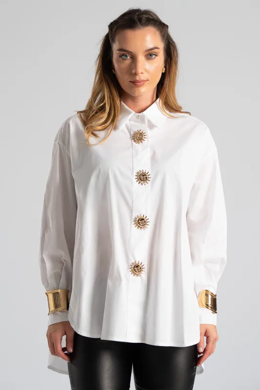 Πουκαμίσα Βαμβακερή Καρφίτσα Ήλιος