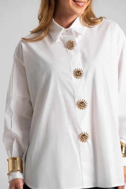 Πουκαμίσα Βαμβακερή Καρφίτσα Ήλιος