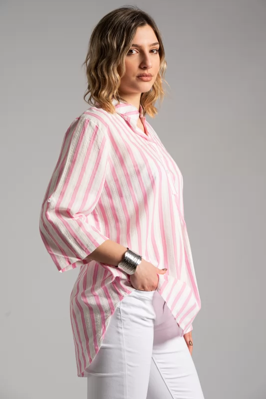 Shirt Cotton Tunic Mao