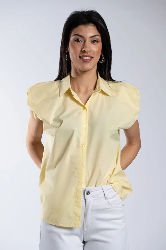 Minimal Chic Sleeveless Shirt