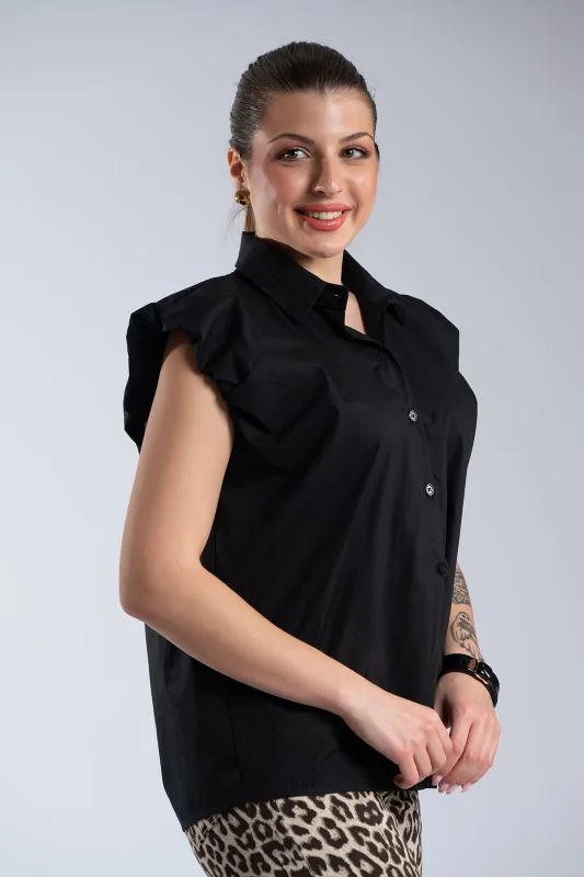 Minimal Chic Sleeveless Shirt