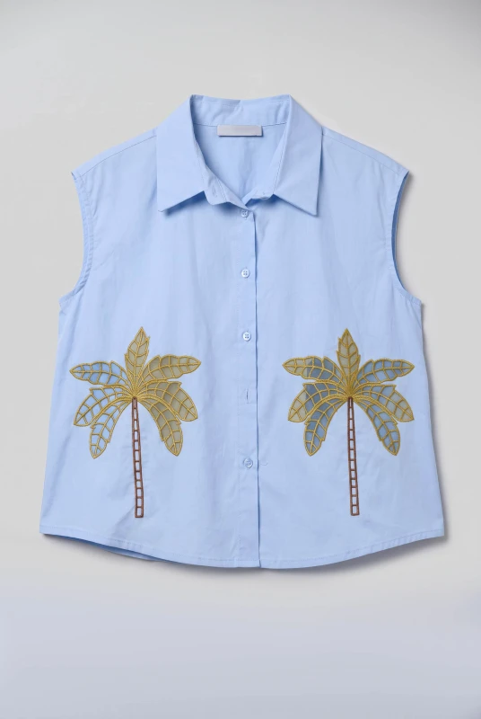 Shirt Sleeveless Palmtree 