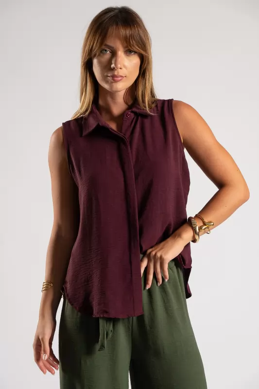 Shirt Sleeveless Placket