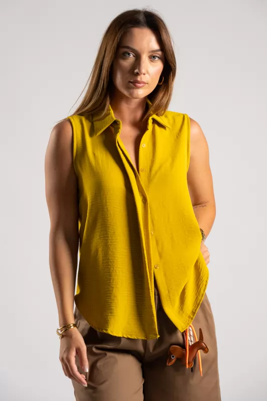 Shirt Sleeveless Placket