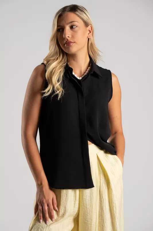 Shirt Sleeveless Placket