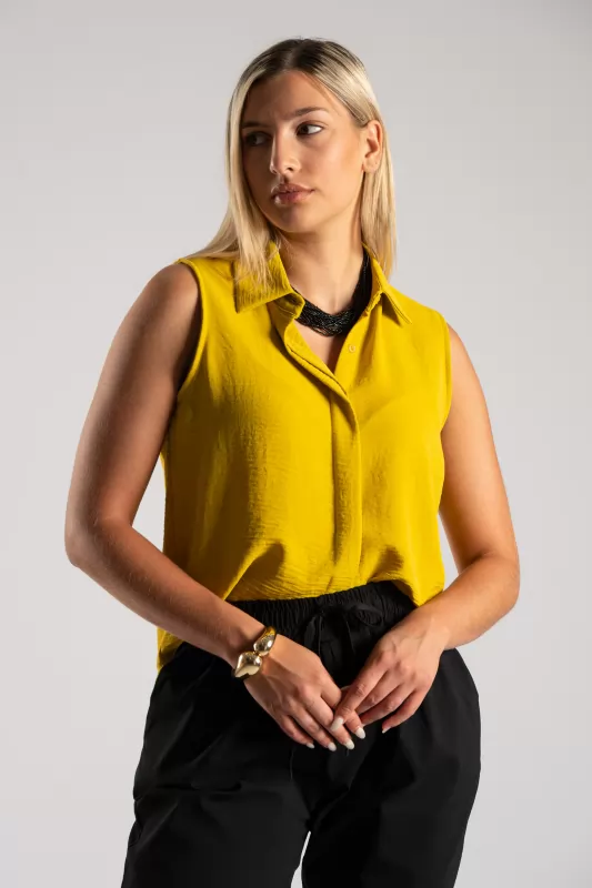 Shirt Sleeveless Placket