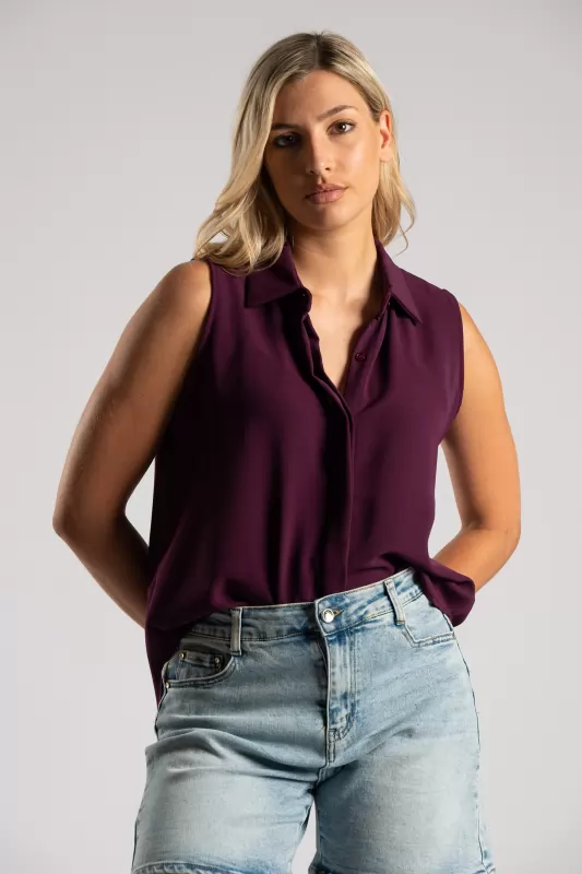 Shirt Sleeveless Placket