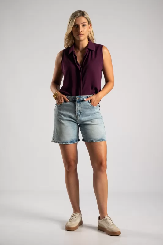 Shirt Sleeveless Placket