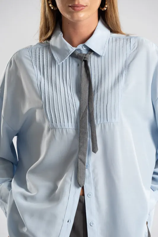 Shirt Embossed Detail Tie