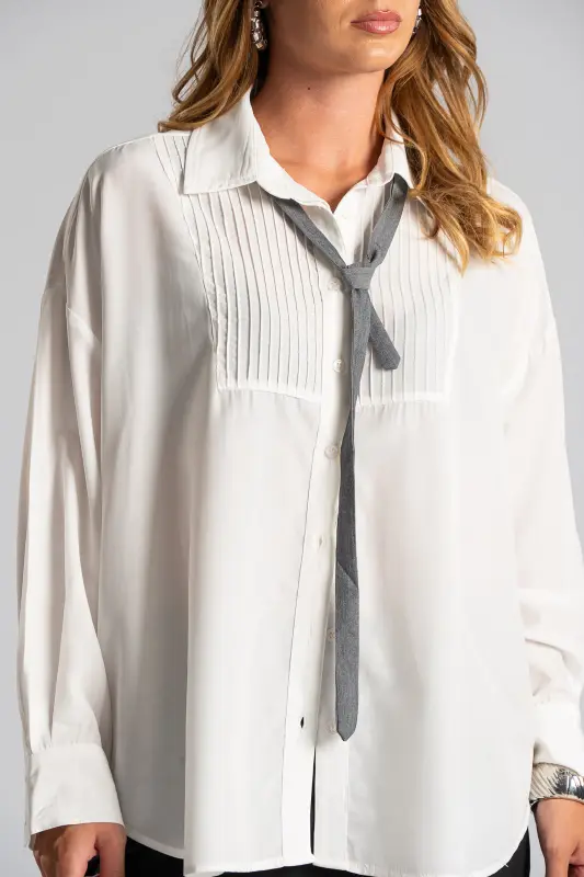 Shirt Embossed Detail Tie