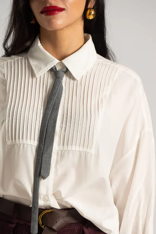 Shirt Embossed Detail Tie