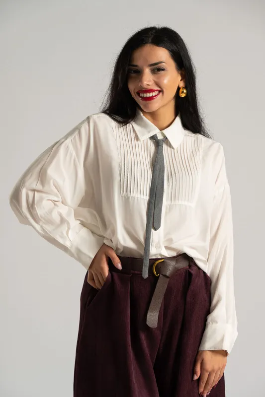 Shirt Embossed Detail Tie