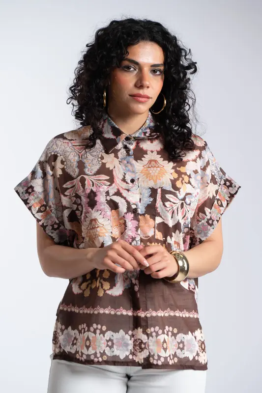 Πουκαμισο Ανάλαφρο Εμπριμέ Λαχούρ