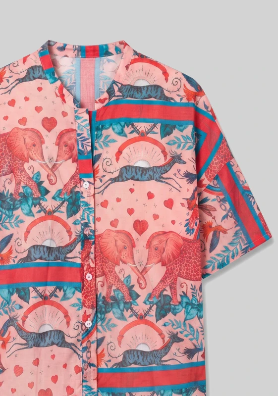 Shirt C-throu Embroidered  
