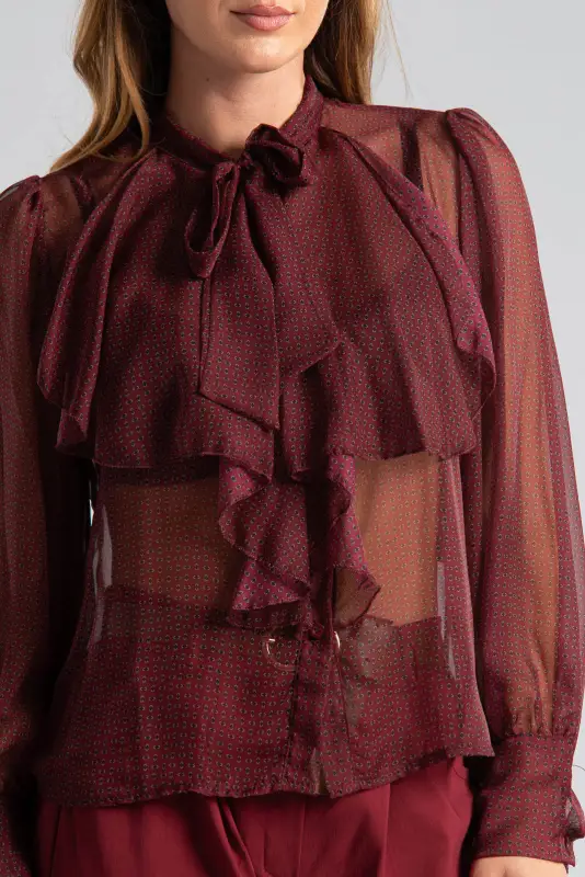 C-throu Ruffle Shirt 