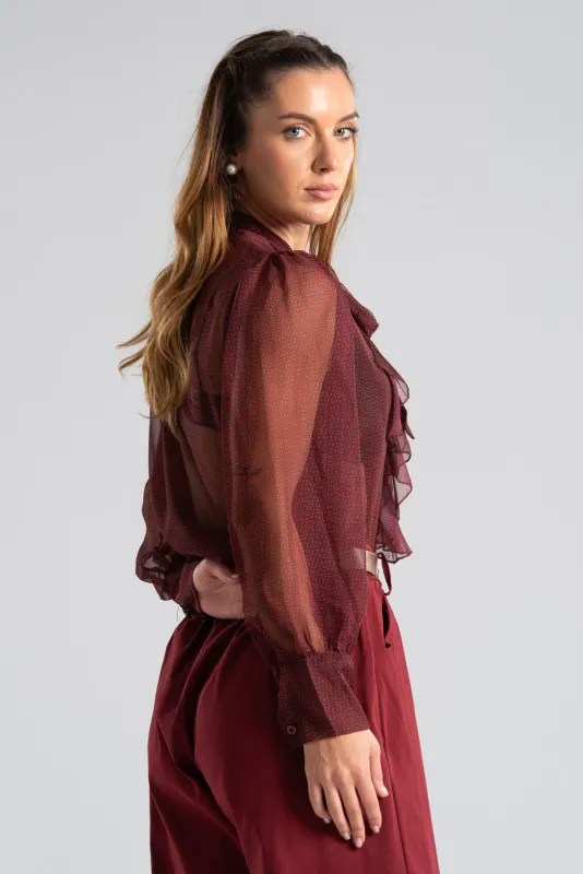 C-throu Ruffle Shirt 