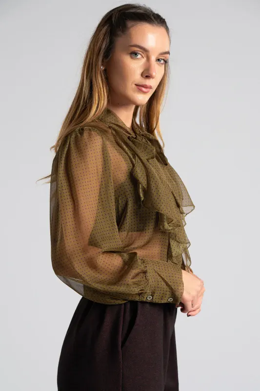 C-throu Ruffle Shirt 