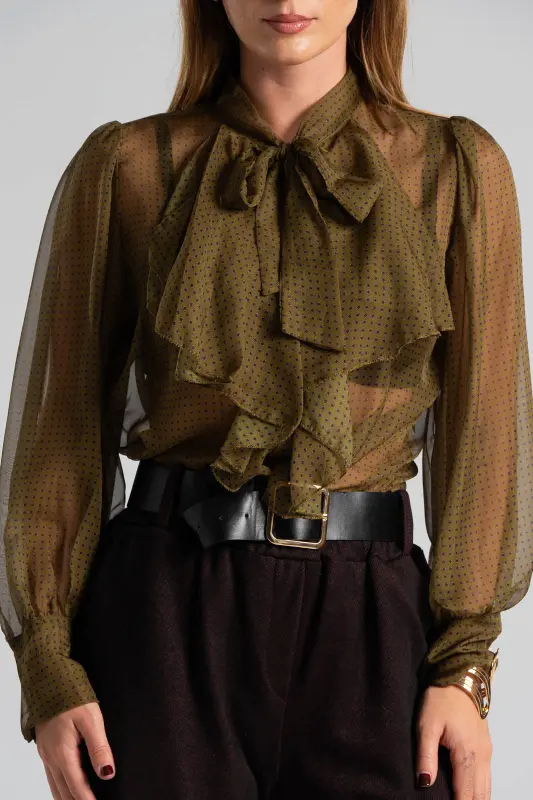 C-throu Ruffle Shirt 