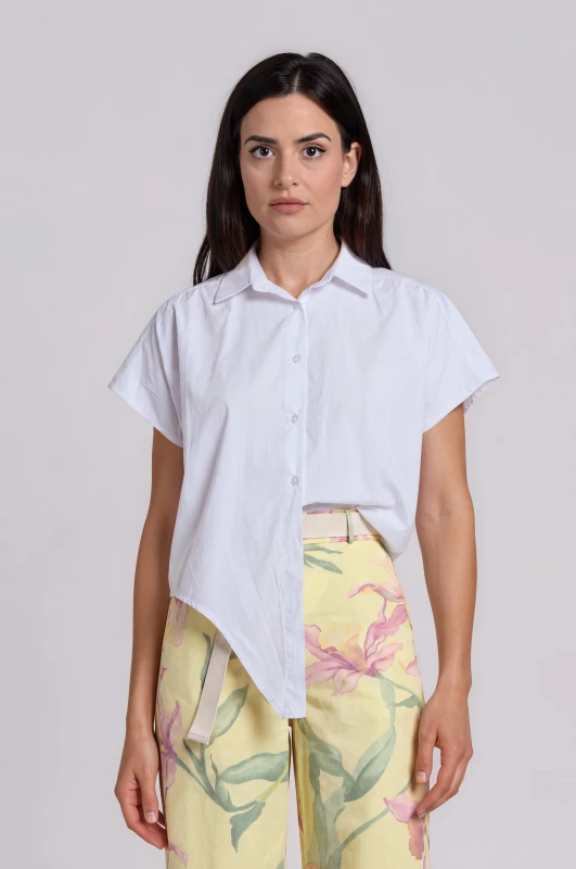Shirt Crop with Tie Detail