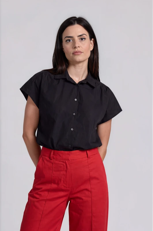 Shirt Crop with Tie Detail
