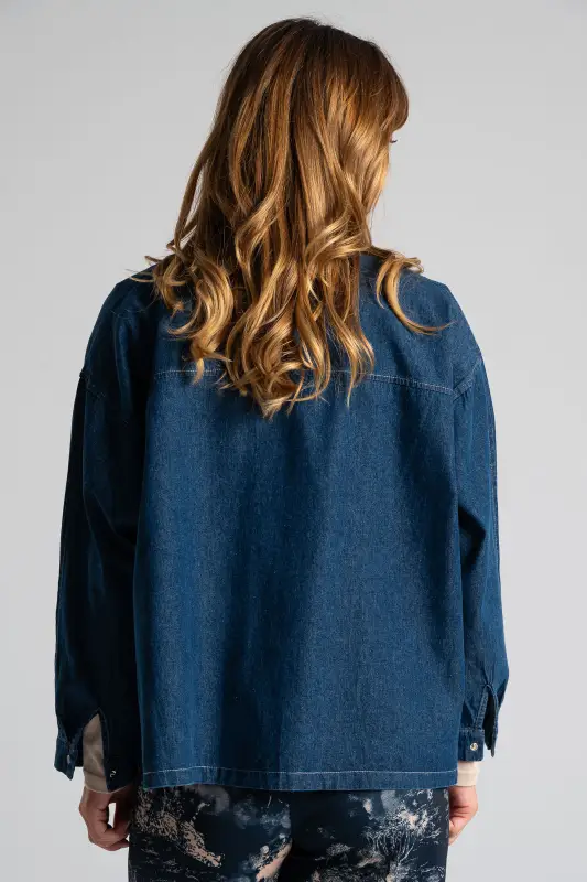 Jean Shirt Crop