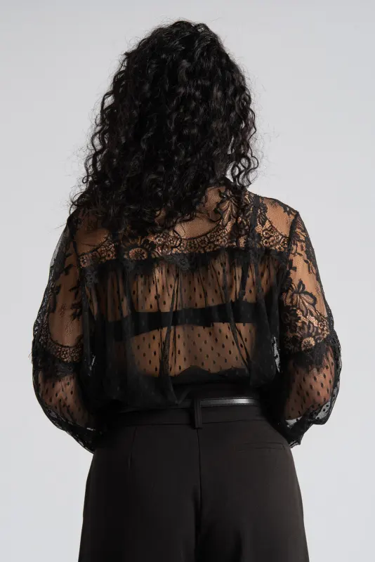 Πουκάμισο Δαντέλα Πουά