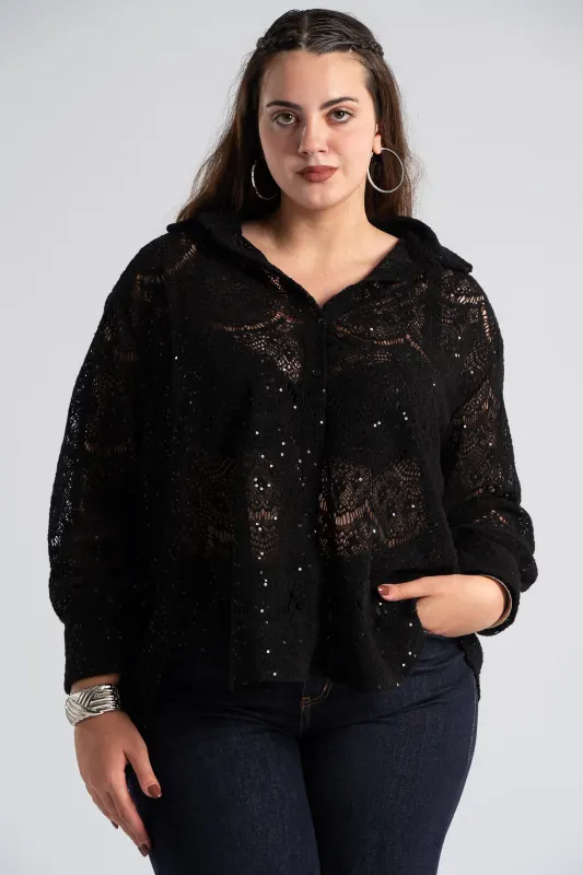 Perforated Shirt Sequin
