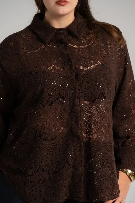 Perforated Shirt Sequin