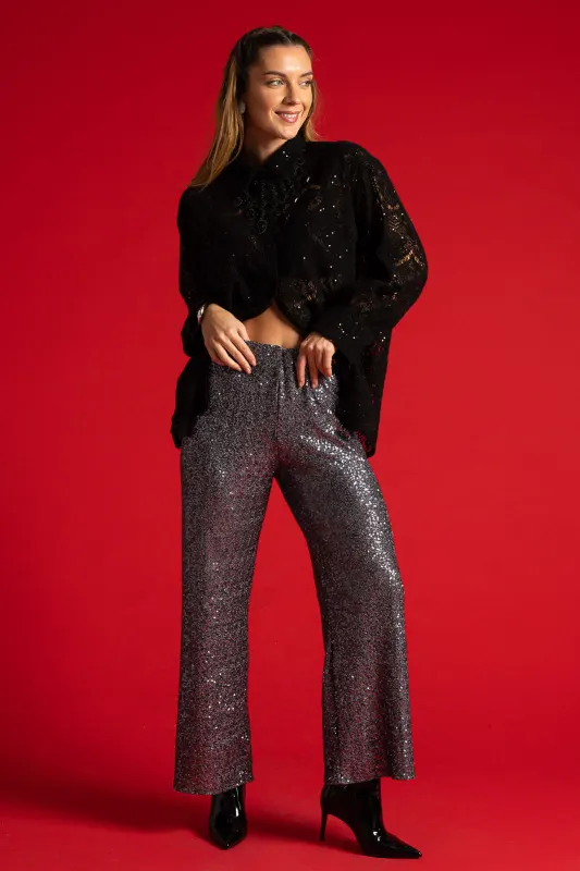 Perforated Shirt Sequin
