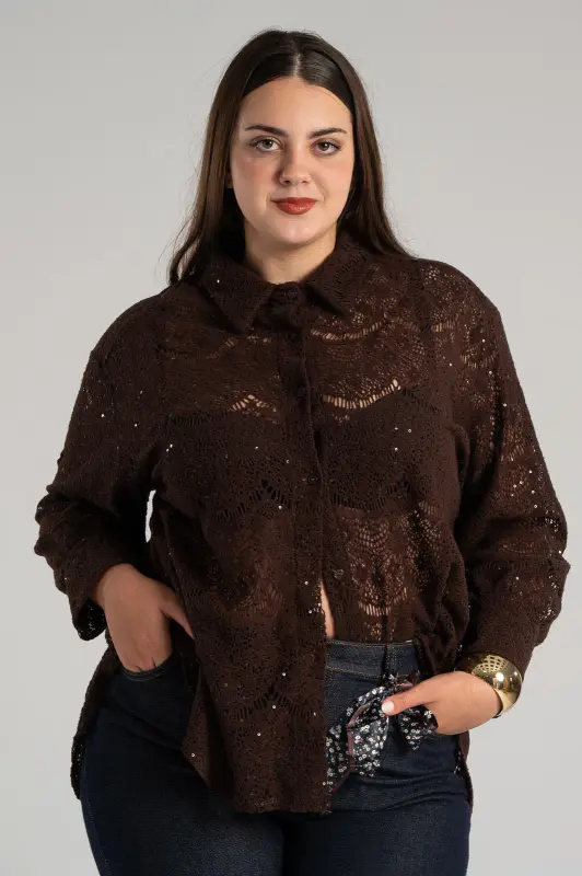 Perforated Shirt Sequin