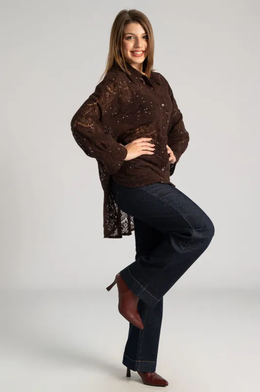 Perforated Shirt Sequin