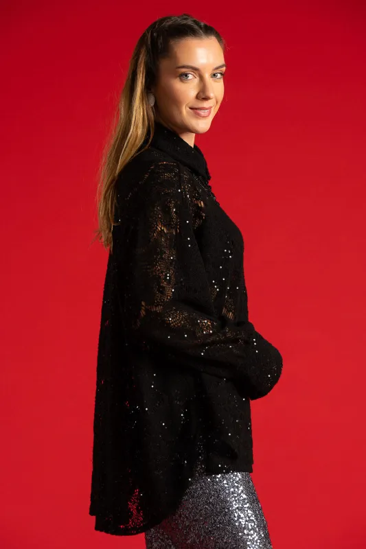 Perforated Shirt Sequin