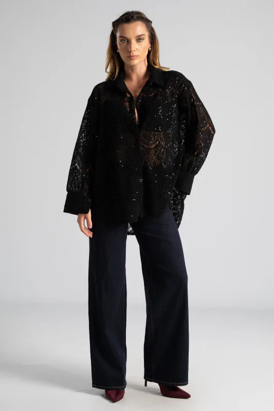 Perforated Shirt Sequin