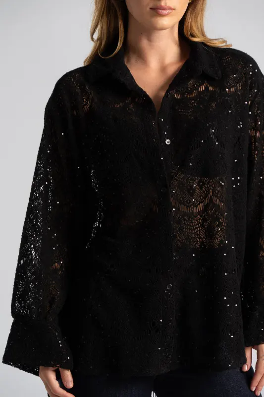Perforated Shirt Sequin