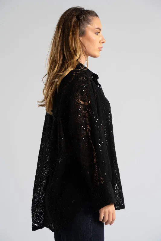 Perforated Shirt Sequin