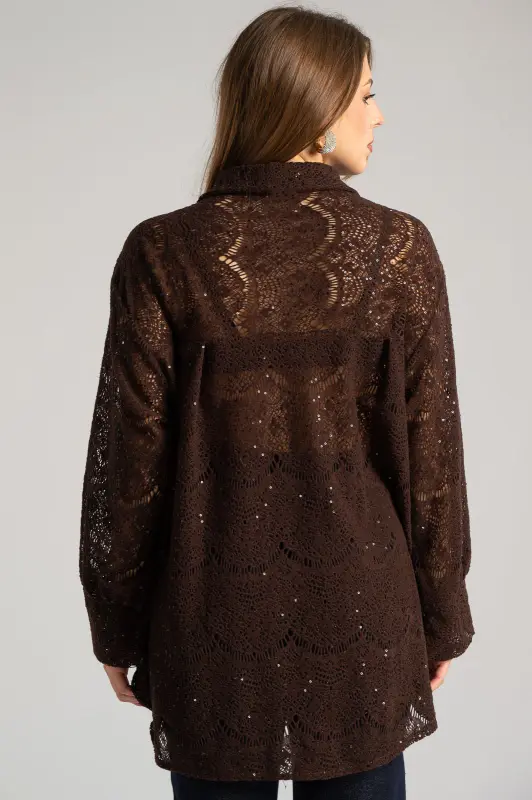 Perforated Shirt Sequin