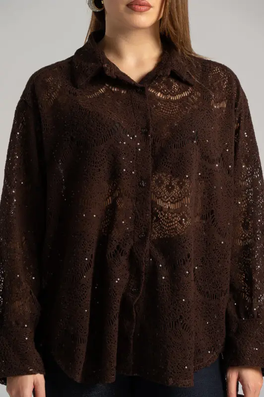 Perforated Shirt Sequin