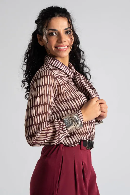 Shirt Embroidered Scarf