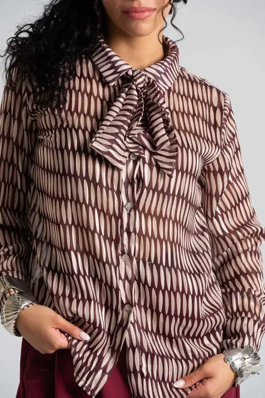 Shirt Embroidered Scarf