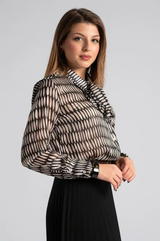 Shirt Embroidered Scarf