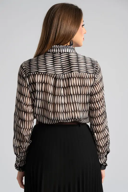 Shirt Embroidered Scarf