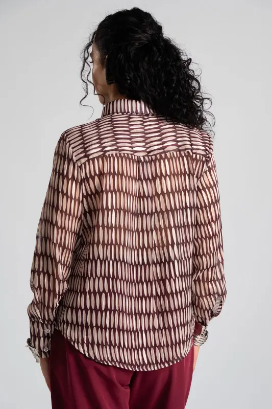 Shirt Embroidered Scarf