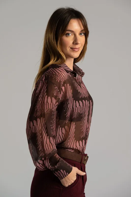 Πουκάμισο Εμπριμέ Violaceae