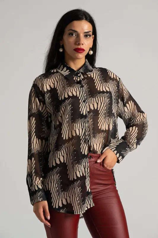 Shirt Embroidered Violaceae 