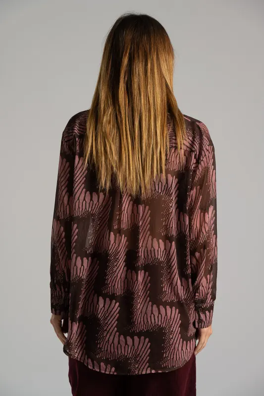 Πουκάμισο Εμπριμέ Violaceae